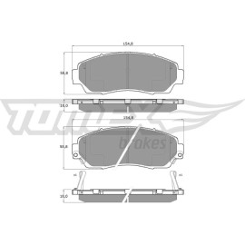 TOMEX brakes Bremsbelagsatz, Scheibenbremse TX 19-33
