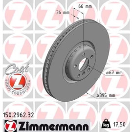 ZIMMERMANN Bremsscheibe 150.2962.32 ZIMMERMANN Bremsscheibe 150.2962.32