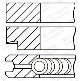 GOETZE ENGINE Kolbenring 08-137600-00