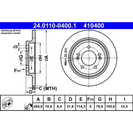 Bremsscheibe 24.0110-0400.1