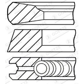 GOETZE ENGINE Kolbenring 08-143000-00