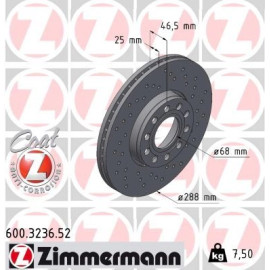 17 481 047 Sport Bremsscheibe VA Sport 600.3236.52 17 481 047 Sport Bremsscheibe VA Sport 600.3236.52