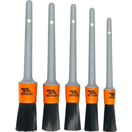 Satz Detailing Pinsel / Bürsten, Schwarz Orange 5 Stück 19-650