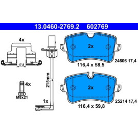Bremsbelagsatz Audi T. A6/A7 11 13.0460-2769.2