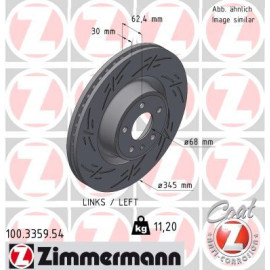 ZIMMERMANN Bremsscheibe 100.3359.54 ZIMMERMANN Bremsscheibe 100.3359.54
