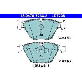 Bremsbelagsatz Bmw P. 3/X1 1.6-3.0 04-13 Keramik 13.0470-7238.2