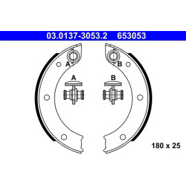 ATE Bremsbacken 03.0137-3053.2