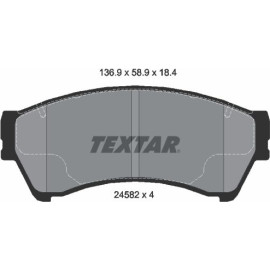 BREMSBELAGSATZ FORD P. FUSION (USA) 05 2458201