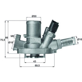 Integralthermostat TI 151 80