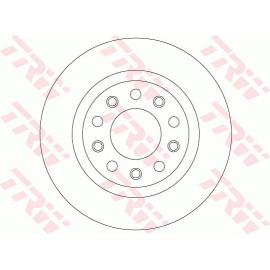 TRW Bremsscheibe Alfa T. Giulietta 1.6-2.0 Jtdm 10-beschichtet DF8070 TRW Bremsscheibe Alfa T. Giulietta 1.6-2.0 Jtdm 10-beschichtet DF8070