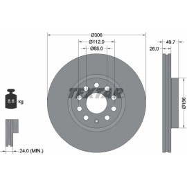 Bremsscheibe 92334805 Bremsscheibe 92334805