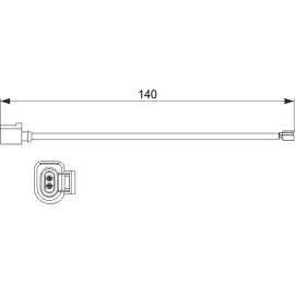 Bosch Bremsbelag-Bremsbelagverschleißsensor 1 987 473 528