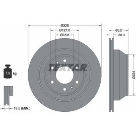 Bremsscheibe Isuzu T. Ascender 4.2-5.3 4Wd 03 92271103 Bremsscheibe Isuzu T. Ascender 4.2-5.3 4Wd 03 92271103