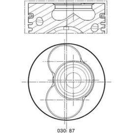 MAHLE Kolben 030 87 02