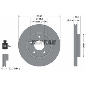 Bremsscheibe 92232205 Bremsscheibe 92232205