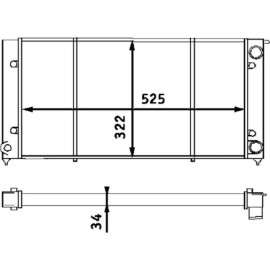 Kühler, Motorkühlung CR 340 001S