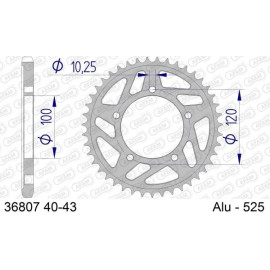 AFAM Kettenrad ALU 36807-41