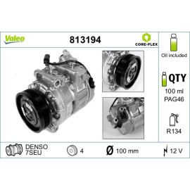 VALEO Kompressor, Klimaanlage 813194