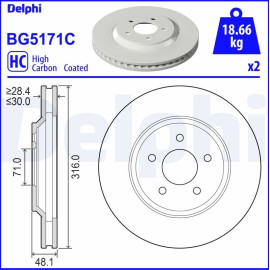 Bremsscheibe BG5171C Bremsscheibe BG5171C