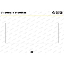 GLYCO Pleuellager 71-3988/4 0.50mm