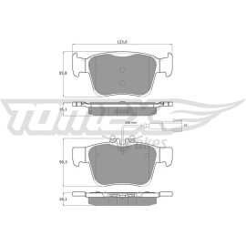 TOMEX brakes Bremsbelagsatz, Scheibenbremse TX 18-161