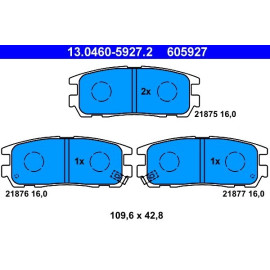 Bremsbelagsatz Opel T. Frontera/Monterey 2,0-3,2 92-04 13.0460-5927.2