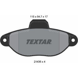Textar Bremsbelagsatz 2143602 Textar Bremsbelagsatz 2143602
