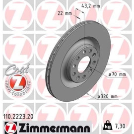 ZIMMERMANN Bremsscheibe 110.2223.20