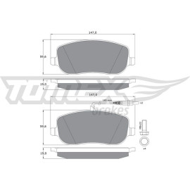 TOMEX brakes Bremsbelagsatz, Scheibenbremse TX 13-34