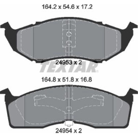 Bremsbelagsatz Chrysler P. Neon/Voyager 1,6-3,8 95-06 2495301