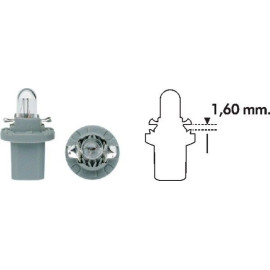 003724100000 Magneti Marelli Glühlampe 003724100000 - Bax 24V/1,2W 8,5D grau 10 Stück 003724100000 Magneti Marelli Glühlampe 003724100000 - Bax 24V/1,2W 8,5D grau 10 Stück