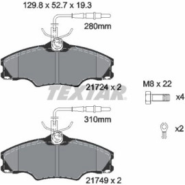 Bremsbelagsatz Peugeot S. 406 95-Ko A 14 2172402
