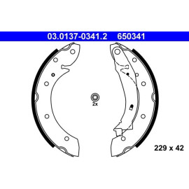 Bremsbackensatz 03.0137-0341.2