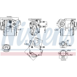 Nissens AGR-Ventil 98236 Nissens AGR-Ventil 98236