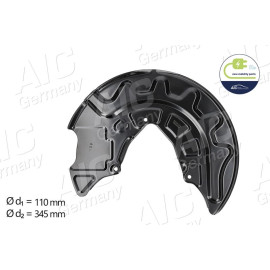 BREMSANKERBLECH V L ALU LACKIERT D:340MM 56143 BREMSANKERBLECH V L ALU LACKIERT D:340MM 56143