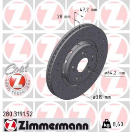 Bremsscheibe VA Sport 280.3191.52 Bremsscheibe VA Sport 280.3191.52