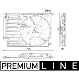 MAHLE Lüfter, Motorkühlung CFF 547 000P