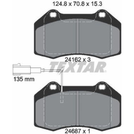 Bremsbelagsatz Fiat P. Grande Punto 05- Abarth 2416202