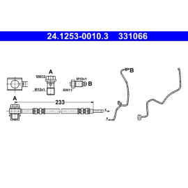 Bremsschlauch 24.1253-0010.3