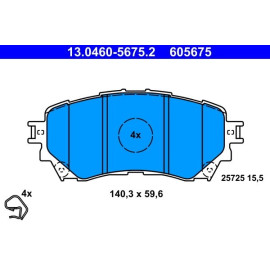 ATE Bremsbelagsatz 13.0460-5675.2 ATE Bremsbelagsatz 13.0460-5675.2