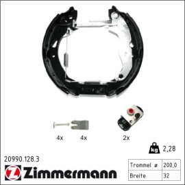 ZIMMERMANN Bremsbacken 20990.128.3