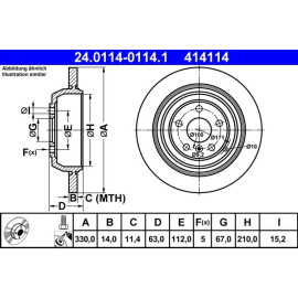 Bremsscheibe Db T. W164/W251 05 24.0114-0114.1
