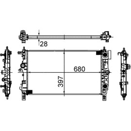 Kühler, Motorkühlung CR 1011 000S