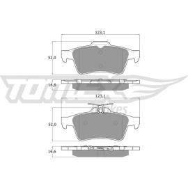 TOMEX brakes Bremsbelagsatz, Scheibenbremse TX 14-28