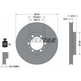 Textar Bremsscheibe 92079800 Textar Bremsscheibe 92079800