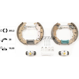 Satz Bremsbacken Ford T. Fiesta Iv 08/95 - 2002 84057300