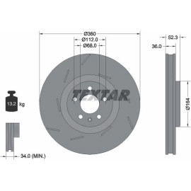 Bremsscheibe 92334205 Bremsscheibe 92334205