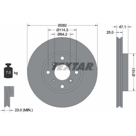 Bremsscheibe Honda P. Accord 98 92110100