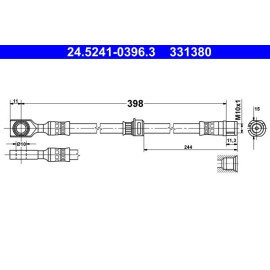 Bremsschlauch 24.5241-0396.3