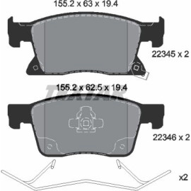 Bremsbelagsatz Opel P. Astra K 1.0-1.6 15 2234501